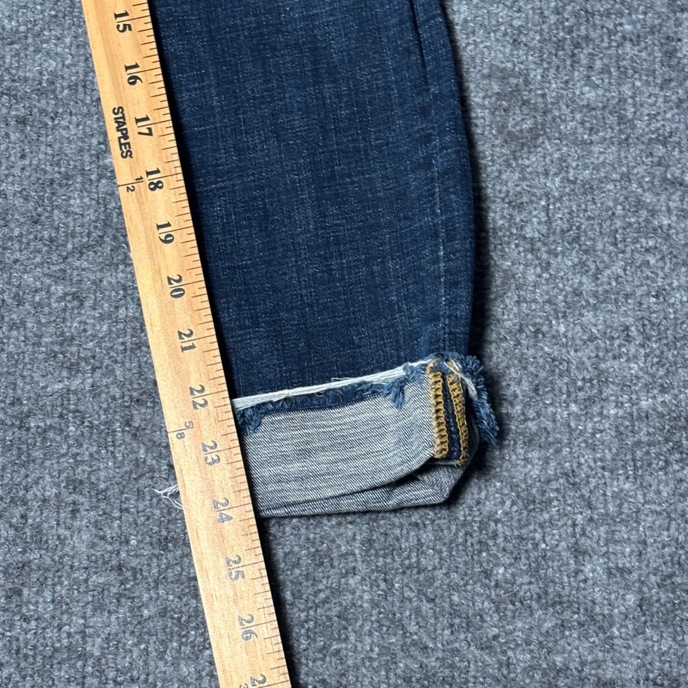 Acne Studios Tram Lt  Women's  size 24 distressed  Slim Jeans Dark Wash Blue - Picture 15 of 16